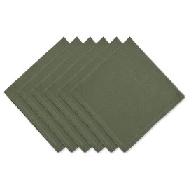 DII Solid Napkin Set Collection, 20x20, Artichoke, 6 Piece