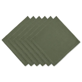 DII Solid Napkin Set Collection, 20x20, Artichoke, 6 Piece