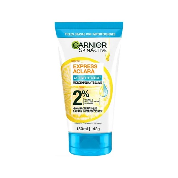 Garnier Skin Active Limpiador Profundo Exfoliante Antiimperfecciones con Ácido Salicílico