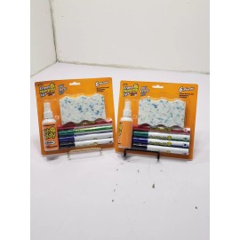Scrub Daddy Lot of 2 Scrub Daddy Eraser Mommy 10X w/ Scrubbing Gems 6 Piece Dry Erase Kit