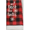 Christmas House 2 SAME PRINTED MICROFIBER TOWELS,CHRISTM