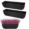 Incycall 2-Pack 24in Planter Liners - Breathable Felt Hanging Basket