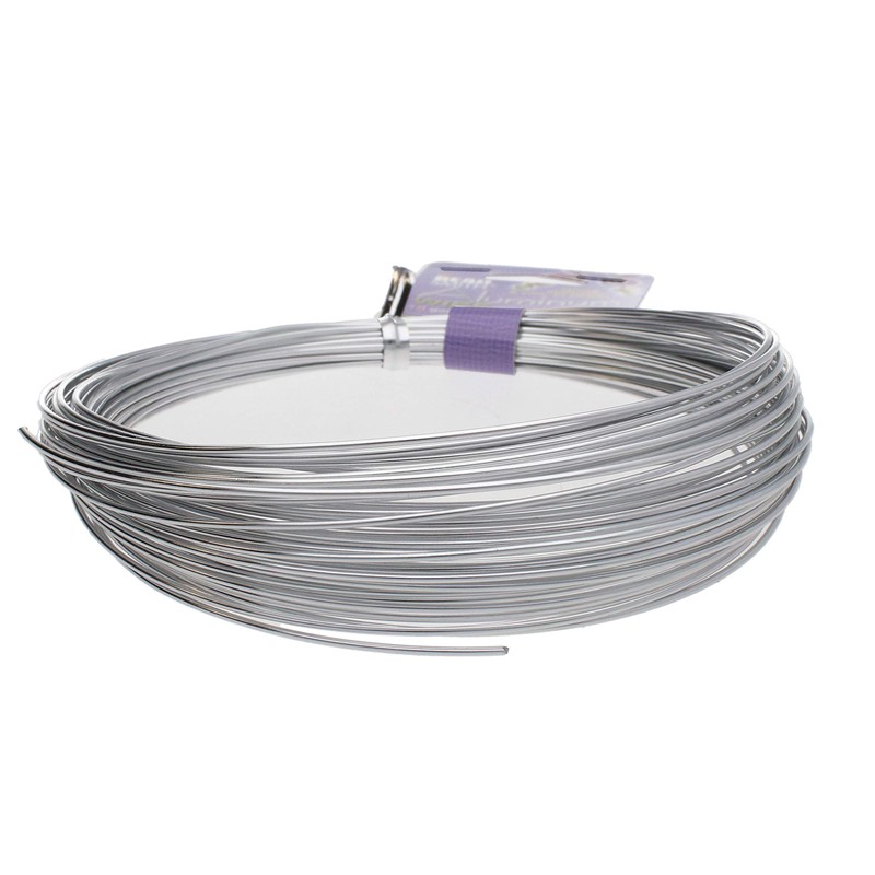 Beadsmith 18-Gauge Aluminum Craft Wire, 39-Feet, Silver