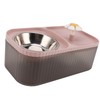Cat Water Fountain Food Bowl High Capacity Quiet 2 In