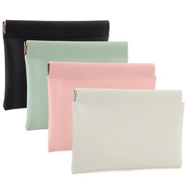 Lumbor37 Mini Bolsas de Maquillaje, 4 Piezas Bolsa de Cosméticos de Viaje, Estuche de Cosméticos de Viaje Grande, Cosmetiquera de Viaje para Mujer