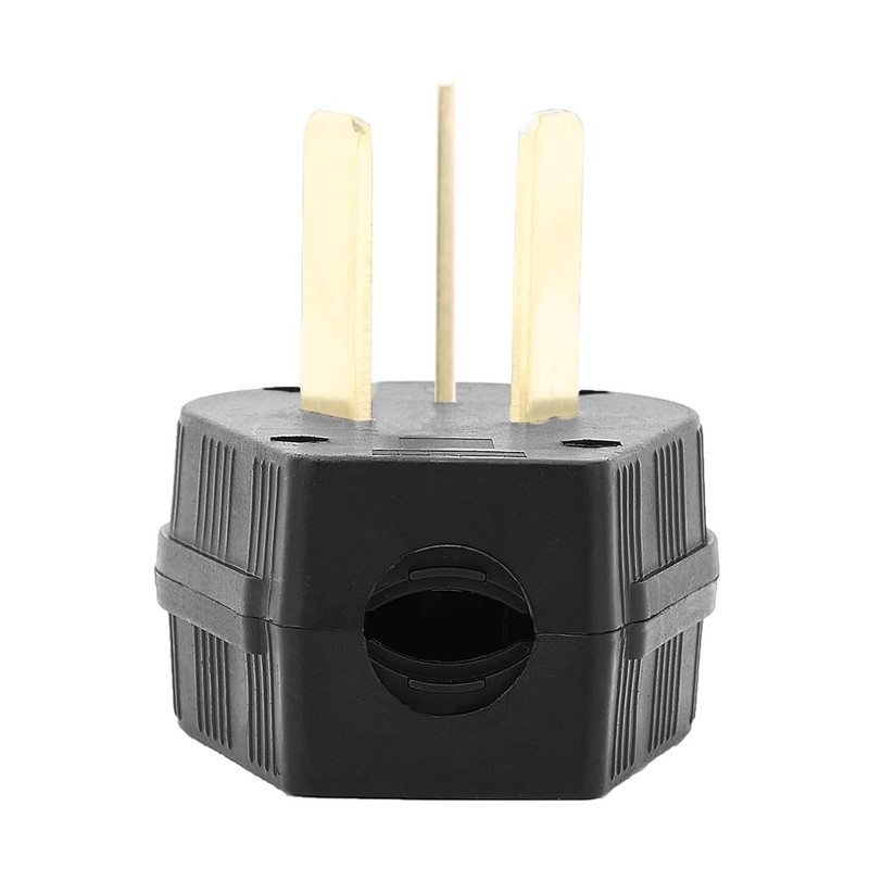 50Amp 3-Prong Dryer Nema 10-50P Plug 30/50A, 125/250V Angle Plug,
