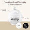 Young's Inc. Ceramic Jar with 36 Blessing Cards - 6"