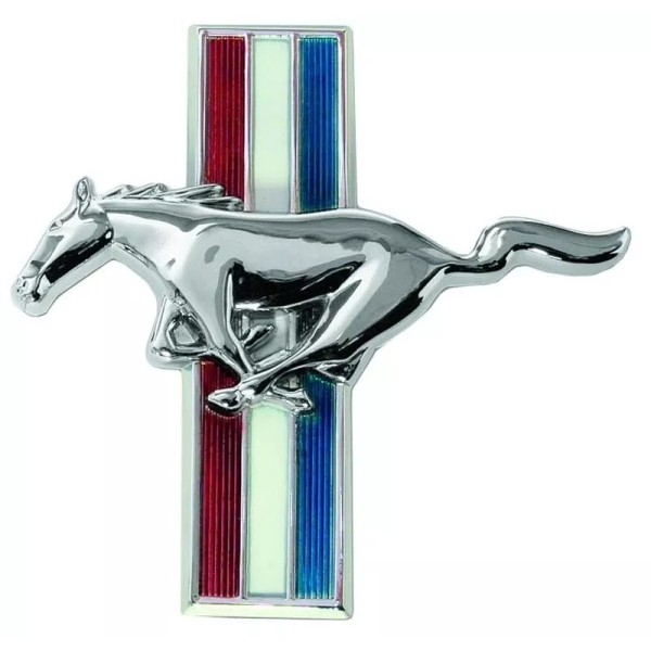 Dynacorn 1965-66 Mustang Flat Glove Box Emblem w/Running Horse New