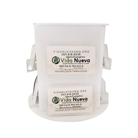 Rotating Business Card Holder for 12 Cards | Spinning Multiple Tiered Display Rack in 7 Colors| Acrylic Card Dispenser Stand for Counter, Desk, Office, Salons and Stores (White, 8 Pocket)