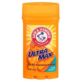Arm & Hammer Deodorant 2.6 Ounce Solid Ultra Max Cool Blast (76ml) (3 Pack)