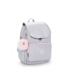 Kipling City Pack Metallic Backpack Silver Glow Met