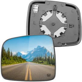 LOIYLLEN Driver Side Mirror Replacement for Jeep Liberty 2002 2003 2004 2005 2006 2007 - Left Side Mirror Glass, Rear View Mirrors Glass with Power Heated