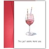YIWANSIN Funny Red Wine Birthday Card for Men Woman, Humorous