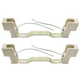 CHENJIN 2PCS R7S Ceramics Lamp Base Socket Lamp Holder Conveter Connector for T3 Halogen Light Bulb, 118mm