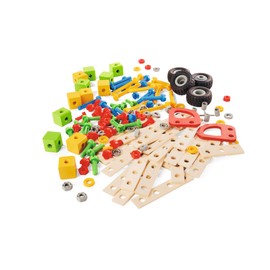 Eichhorn - Constructor Expansion Set, Construction Toy with 150 Pieces, Versatile Wooden Toy, Made of 100% FSC Certified Beech Wood, from 3 Years