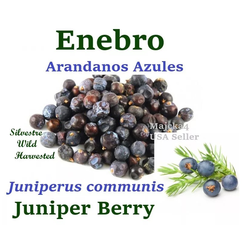 alfabel Enebro Entero 4 oz Hierbas Juniper berries Whole Juniperus