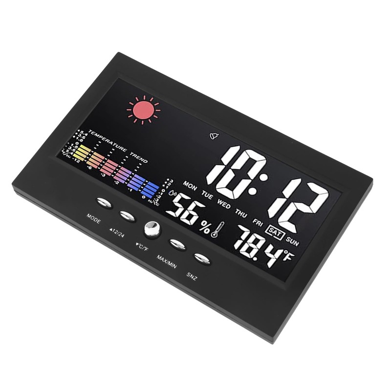 Alarm Clock Weather Electronic Alarm Clock Display Creative LED Color