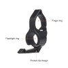 DONGKER Flashlight Ring, Flashlight Mounting Ring Torch Finger Release Ring