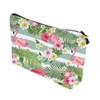 NOLITOY Flamingo Flower Design Toiletry Bag Makeup Bag Travel Pouch