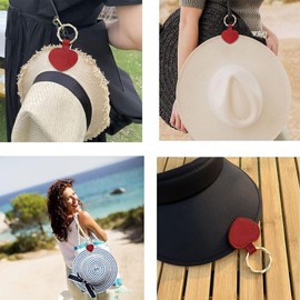YTOOK Magnetic Hat Clip for Bag Travel, Stylish Handbag Hat Clip, Portable Handbag Hat Clip Practical Magnetic Hat Holder for Travel Outdoor (Red)