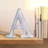 WOODOUNAI 8 Inch Rustic White Wood Letters Unfinished Wood Letters