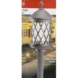 Malibu NEW MALIBU LOW VOLTAGE OUTDOOR PREMIUM METAL LANDSCAPE LIGHT DARK RUST CS351DRH