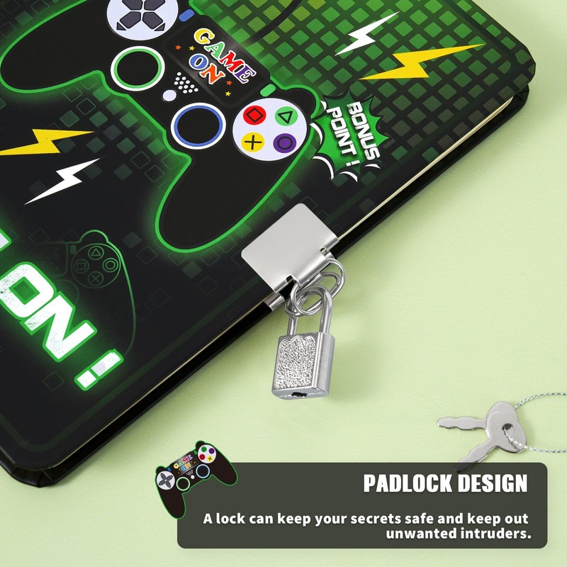 WERNNSAI Diary for boys - game notebook for children