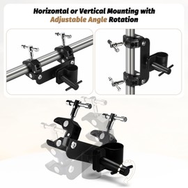 Gen 3 Starlink Mount for RV Ladder & Roof Rack, Adjustable With Pipe Adapter for Pole/Roof/Camper/Railing Use, Compatible With Starlink Gen3