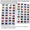 Taicols 384 Pcs World Flags Stickers, 192 Countries Waterproof PVC