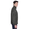 Harriton Men's 8 oz. Full-Zip Fleece M CHARCOAL