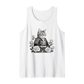 Samurai Cat Dragon Tank Top