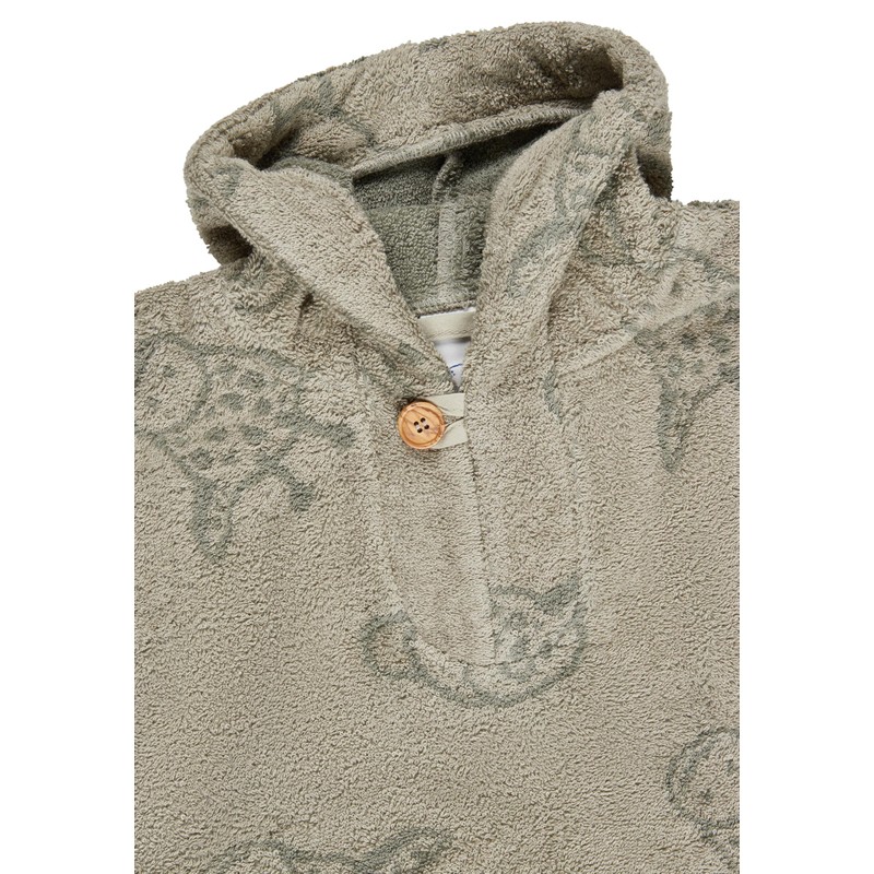 Sterntaler Unisex Kids Lion Leo Baby Bath Poncho, Stone Grey,