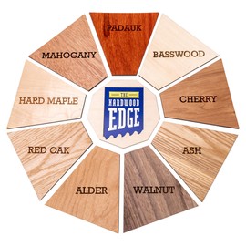 The Hardwood Edge Mahogany Hardwood Planks - 2-Pack Mahogany Wood for Unfinished Wood Crafts - 1/4’’ (6mm) 100% Pure Hardwood - Laser Engraving Blanks - Exotic Mahogany Planks for Crafts and Gifts