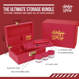 HASHSTASH - The OG Storage Box (Red/Gold)