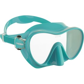 CRESSI F1 Frameless Mask F1 or Combo Set Frameless Mask + Snorkel Dry for Diving and Snorkelling, One Size, Unisex