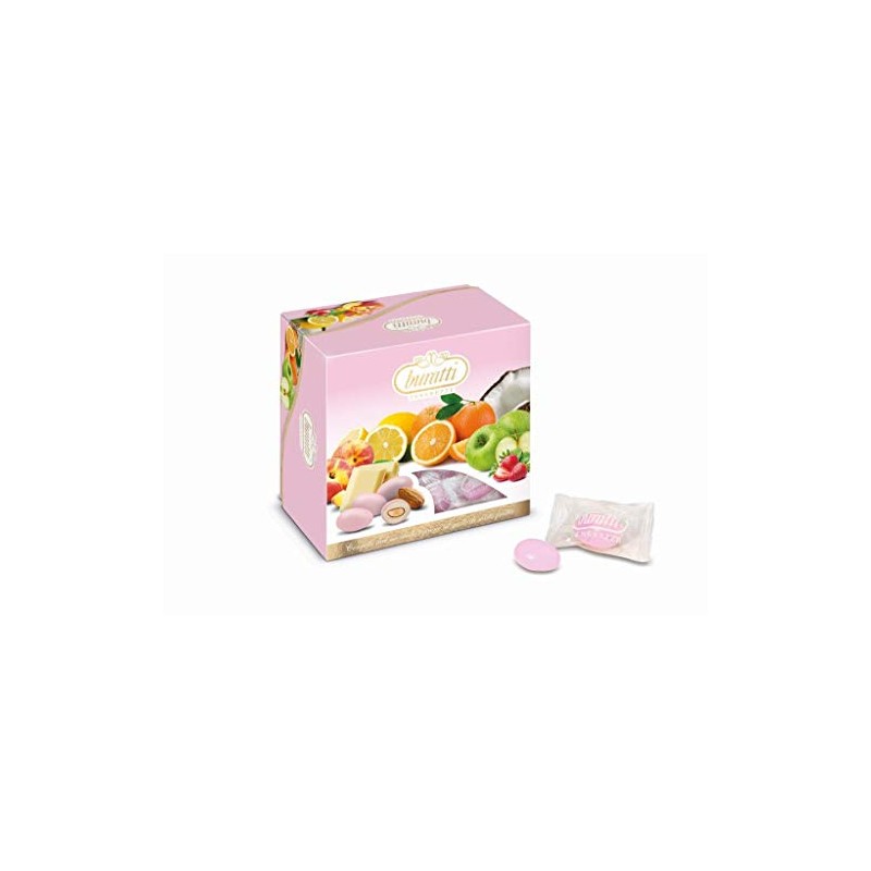 Buratti Confetti Tenerezze Vassoio Misto Frutta Rosa - 0.50 kg