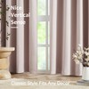 Jubilantex Full Blackout Curtains Pink Pinch Pleated Linen Curtains 95