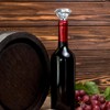Elegaperma 2 PCS Crystal Wine Toppers For Wine Bottles, Crystal