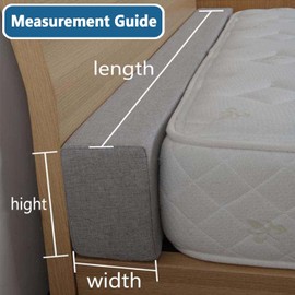 Extender for Twin/Twin XL/Queen/King Bed, Bed Gap/Space/Crack Filler Between Headboard and Mattress or Wall, High-Density Foam with Removable Cover(Color 2,120x5x15cm)