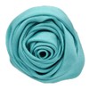 1.25" Small Satin Rose Knot - Lt. Turquoise
