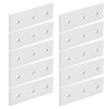 10pcs Aluminum Flat Connecting Joining Plate Flat Straight Mending Joining