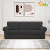 Easy-Going 7 Pieces Stretch Couch Cover Washable Sofa Cover Set