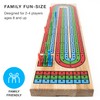 Brybelly Cribbage Board Game Set | Traditional Wooden Board Game,