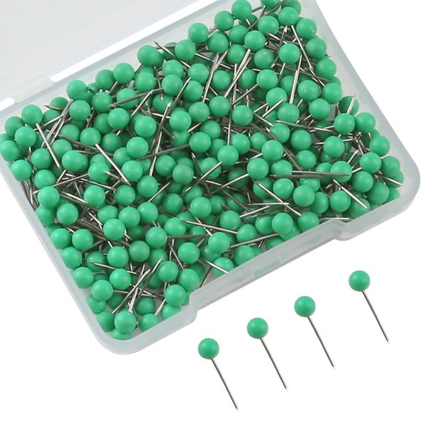 KAKULO 300 PCS Map Tacks Push Pins Small Round Ball