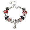SHAPERELLE Cartoon Mouse Charms Bracelet, Silver Plated Anti-Tarnish Alloy, 20CM,