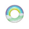 Brotevity Swim Ring for Adults, Children, O-Shaped, Safe and Reliable, Sequins, Floating, For Beaches, Swimming Pools, Water Play, Pool, Diameter 32.7 inches (83 cm) (five color)
