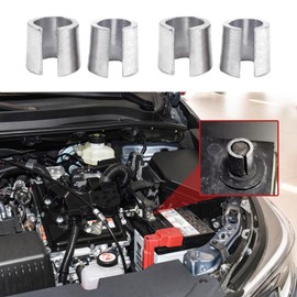RGOAANC 2 Pair Battery Post Shim Lead, Car Battery Terminal Connector, Car Battery Negative Battery Terminal Adapter Positive Post Shim Lead, Vehicle Battery Terminal Converter Post Adaptor for Car