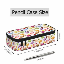 Xuwenz Cookies Pencil Case Strawberries Blueberries Grape Fruits Pencil Bag Pouch Box Organizer for College School Students Boy Girl
