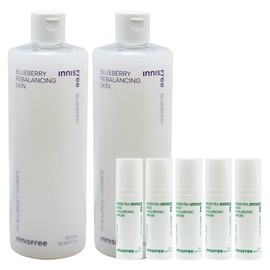 Innisfree Blueberry Rebalancing Skin Large Capacity 500ml x 2+ / 이니스프리 블루베리 리밸런싱 스킨 대용량 500ml 2개+