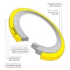 Generic 1.5""-300#/600# Flexitallic Spiral Wound Gasket, Style CG, 304/FG/CS, Yellow